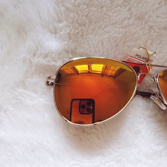 Zane Orange Polarized Mirrored Sunglasses - Picture 2 of 15